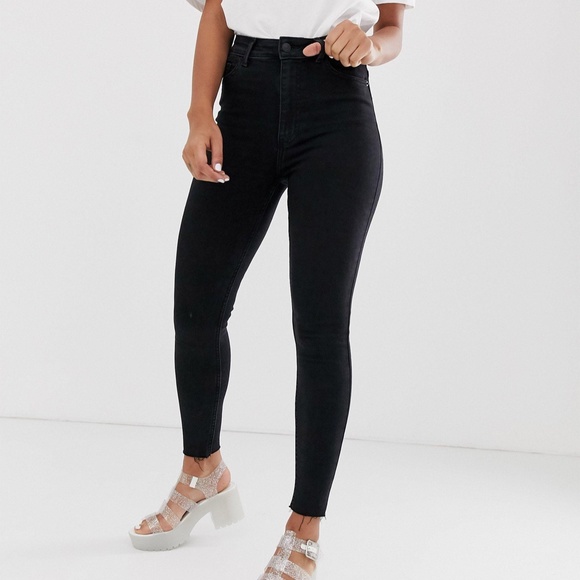 High Rise Black Skinny Jeans - Picture 1 of 10